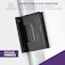 Anzzi Fellow Series 24 in. x 70 in. H Hinged Frameless Shower Door in Matte Black with Tsunami Guard Tempered Glass SD-AZ09-01MB - alternate 2