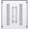 Vdomdoors Steel Double Doors Deux 0757 Gray Graphite Stainless Inserts Single Modern Painted DEUX0757DEXD-GRE-RH-W72 x H80 - alternate 6