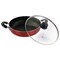 Better Chef 10 Inch Red Aluminum Deep Frying Pan with Glass Lid DF1002R - alternate 9