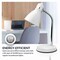 Newhouse Lighting Oxford 13 in. White Metal Flexible Classic Goose Neck Design Desk or Table Lamp NHDK-OX-WH - alternate 6