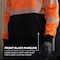 Ergodyne M Orange Type R, Class 3 Performance Hi-Vis Hoodie 8317BK - alternate 7