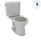Toto Drake II 1.28 GPF Round Bowl Design Toilet, 17-1/4inW x 26-1/2inD x 30inH, Sedona Beige CST453CEFG#12 - alternate 2