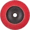 Pferd 7'' x 5/8-11 Thd. POLIFAN Flap Disc - CO-FREEZE SG INOX, Ceramic oxide, 50 Grit, Conical 61095 - alternate 3