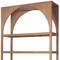 Homeroots 47" Brown Arched Solid Wood Five Tier Bookcase 611033 - alternate 4