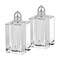Homeroots Set of Two Clear And Silver Crystal Pepper Shakers 376095 - alternate 1