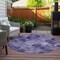 Homeroots 8' Purple Lilac And Lavender Round Abstract Washable Indoor Outdoor Area Rug 577681 - alternate 3