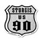 Signmission Sturgis Us 90, 6 inch X 6 inch, Plastic Sign, 2PK SHI-P-2PACK-6-481 - alternate 1