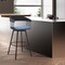 Armen Living Athena 27in Swivel Black Wood Counter Stool in Blue Fabric with Black Metal LCATBABLKBLU26 - alternate 4