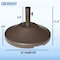 Us Weight 30 lbs. Cement Prefilled Round Bronze Umbrella Base for Patio Table FUB30BZ - alternate 4