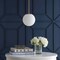 Jonathan Y Bleecker 7.75" Metal/Glass Globe LED Pendant, White/Brass JYL9528A - alternate 6