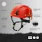 Ge Safety Helmet, Non-Vented, Red GH401R - alternate 3