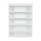Homeroots 77" Antiqued White Solid Wood Five Tier Bookcase 523196 - alternate 1