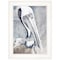 Homeroots Pelican 1 White Framed Print Kitchen Wall Art 406708 - alternate 1