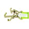 Mytee Products Tow Straps V Bridle 3 in x 36 in w/ RTJ Clusters, Hi VIZ/HI Abrasion Green Webbing, 5400 lbs, 2PK VStrap-0336RTJx2 - alternate 5