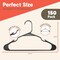 Campior Premium Clothes Hangers, Slim, Durable Plastic with Shoulder Grooves, Gray, 150PK CMPPLH150GY - alternate 5
