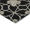 Homeroots 5' X 8' Black And Ivory Geometric Washable Indoor Outdoor Area Rug 613405 - alternate 5