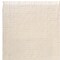Homeroots 50" X 60" White and Beige Cotton Blend Woven Striped Throw Blanket with Fringe 548877 - alternate 4
