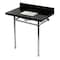 Kingston Brass 36-Inch Black Granite Console Sink with Stainless Steel Legs, 8-Inch, 3-Hole KVPK36227K8SQ1 - alternate 1