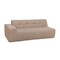 Deko Living 3 Piece Brown Compressed Foam Sectional Sofa Lounger and Table Set CIF50118 - alternate 5