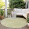 Homeroots 8' Round Gold Round Abstract Washable Non Skid Indoor Outdoor Area Rug 564256 - alternate 5