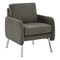 Office Star Armchair, Gray Seat, Gray Back, 26 in W 26 3/4 in L 33 1/2 in H, Polyester Seat SL5601-SK2 - alternate 1