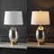 Jonathan Y Reese 26.5" 1-Outlet Contemporary Style Iron/Glass LED Table Lamp w/USB Charging Port, Silver/Brass G JYL4054A - alternate 5