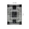 World Rug Gallery Bohemian Lines Area Rug 2 ft 3 in x 4 ft Black WR104BLACK2X4 - alternate 2