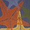Homeroots 4' X 6' Blue Yellow And Orange Starfish Indoor Outdoor Area Rug 546873 - alternate 6