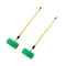 Mytee Products 10in Green Bi-Level Bristles Car Wash Brush with Handle - Extends 4-1/2ft to 8ft, 2PK EXTBH-48x2 - alternate 1