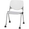 Kfi Poly Stack Chair, Light Grey Seat CS2300-BP08-SP13 - alternate 1