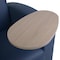 Regency Supernova Tablet Arm Loveseat- Navy Blue/Noble Oak 7702NSNOBE - alternate 2