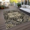 Homeroots 10' X 14' Black Gray And Ivory Oriental Washable Indoor Outdoor Area Rug 600143 - alternate 5