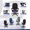 Regency Comfort Series High-Back Multifunctional Fabric Computer Task Chair with Adjustable Arms - Black 125-BK - alternate 7