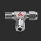 Arek Male Run Tee 1/8 in Tube OD X 1/8 in NPT SS 316 RL128 MRT _1/8 X 1/8 - alternate 1