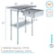Amgood 18 in. x 30 in. Stainless Steel Table With Drawer AMG WT-1830 + DRAWER-1514-Z - alternate 3