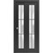 Sartodoors Sliding Closet Bi-fold Doors Planum 2122 Black Solid Core Modern Interior PLANUM2122BF-BLK-72 x 80 (2* 36x80) - alternate 1