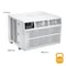 Wptac 23,200 BTU 230V Window Mounted Air Conditioner with Supplemental Heat WHHW232BW - alternate 10