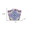 Homeroots 12" X 12" Vintage Purple and Taupe Mosaic Peel and Stick Removable Tiles 556413 - alternate 3