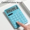 Deli NUSIGN Calculator, Dual Power, 5 Angle, Anti-Slip Base, Blue, 20PK ENS042 - alternate 4