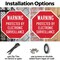 Signmission Warning Protected by Electronic Sur, 10 inch X 10 inch, Aluminum Metal Signs, 2PK OC-A-2PACK-10-332 - alternate 6