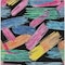 Homeroots 3' X 5' Black Pink And Yellow Striped Washable Indoor Outdoor Area Rug 618040 - alternate 8
