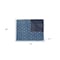 Homeroots 50" X 70" Blue Kantha Cotton Floral Throw Blanket with Embroidery 357568 - alternate 5