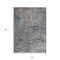Homeroots 10' X 14' Silver Blue And Brown Abstract Washable Indoor Outdoor Area Rug 596835 - alternate 6