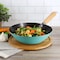 Martha Stewart Everyday Clarkston 10 Inch Nonstick Carbon Steel Wok with Wooden Handle in Teal 141038.01 - alternate 3