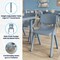Flash Furniture 5 PC Plastic Activity Table and 4 Chairs Set, 10.5 in Seat Height-Dusty Blue YU-YCX-0023-2-SQR-TBL-DSTYBL-E-GG - alternate 8