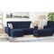 Homeroots 52" Dark Blue and Brown Chenille Tufted Storage Ottoman 608889 - alternate 6