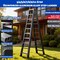 Wrightmaster 4.7 ft. Aluminum Step Ladder, 8 ft. Reach w/Double-Reinforced Pedal, 300 lb. Capacity ZoroHRZJ5B - alternate 6