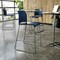 Flash Furniture Commercial Navy Plastic Stack Barstools, Contoured Backs and Sled Bases-Set of 3, 3PK 3-RUT-239AH-BS-NV-GG - alternate 6