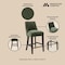 Manhattan Comfort Beever Chenille Wood Counter Stool in Forest Green CS024-GR - alternate 5