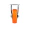 Surtek Orange Pvc Fixed Caster 4in RV10F - alternate 3